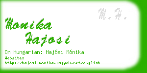 monika hajosi business card