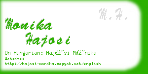 monika hajosi business card